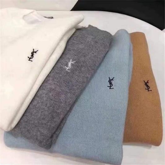 【Tops】6色展開シンプルニット　 W13701