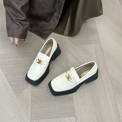【Shoes】厚底ロファーシューズ　Z8136