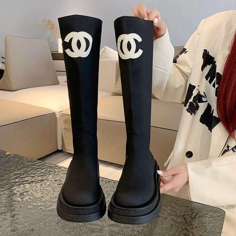 【Shoes】2色展開歩くやすいブーツ    W13837