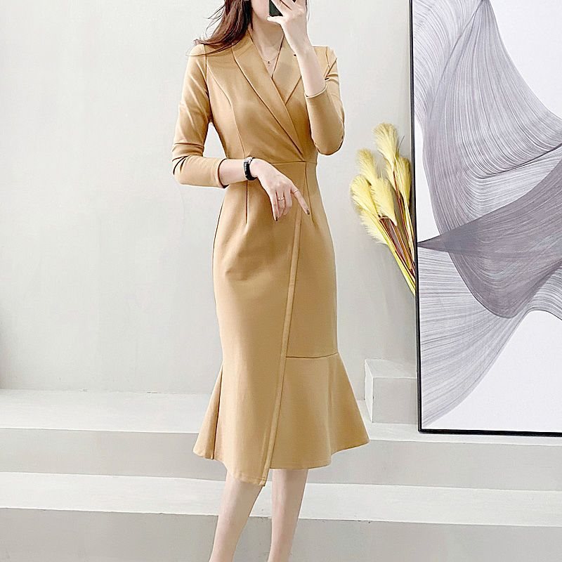 【Dress】マーメイドワンピース　Z8174