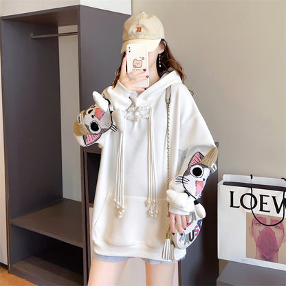 【Tops】キャラクター厚手フーディー　Z7642