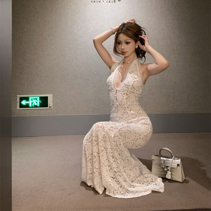 【Dress】セクシーレースワンピース T01409