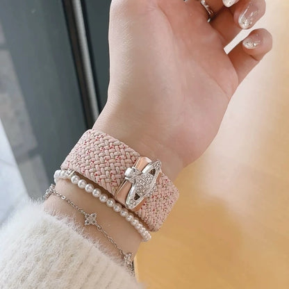 【雑貨】Apple Watchナイロン編みベルト T01774
