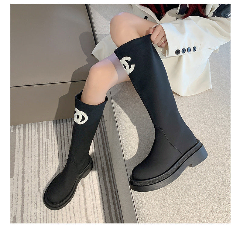 【Shoes】2色展開歩くやすいブーツ    W13837