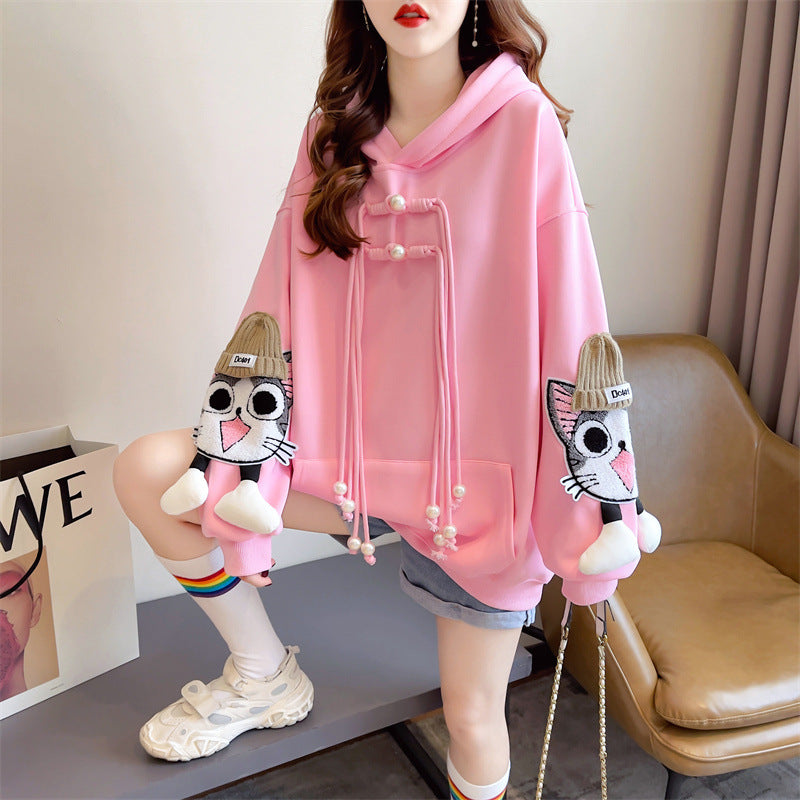 【Tops】キャラクター厚手フーディー　Z7642