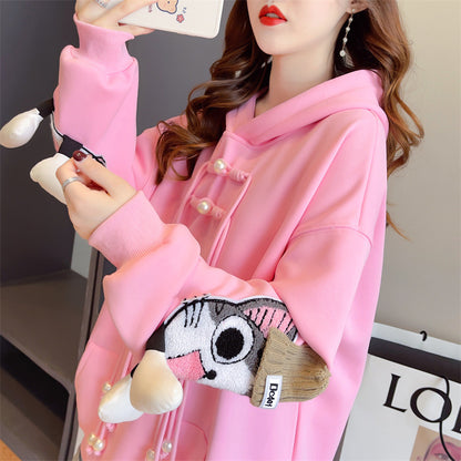 【Tops】キャラクター厚手フーディー　Z7642