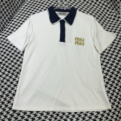 【Set】レース切り替えTシャツ + スカート2点セット T01479