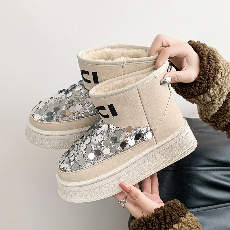 【Shoes】3色選択可ショートブーツ　 Ｗ14721