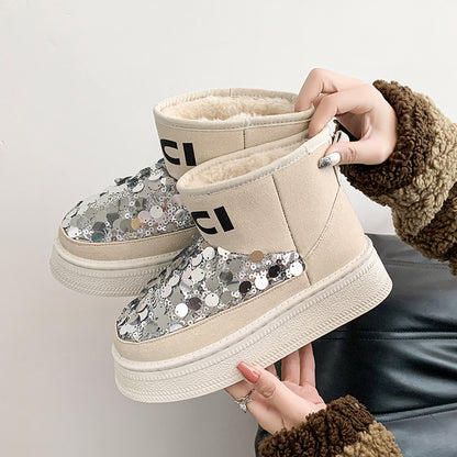 【Shoes】3色選択可ショートブーツ　 Ｗ14721