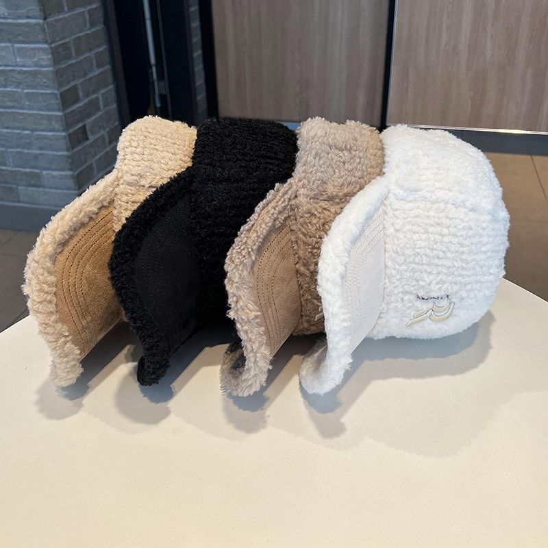 【雑貨】秋冬ラムウールボールキャップ T01143