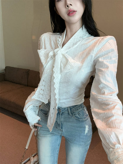 【Tops】レースブラウス T01406