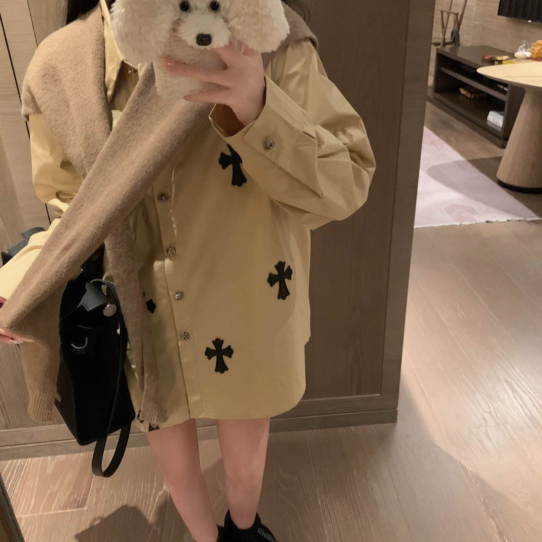 【Tops】高級感シャツ W14489