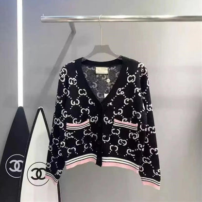 【Outer】2色展開ニットカーディカン    W14216