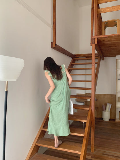 【Dress】小花柄シェイプアップワンピース T01812