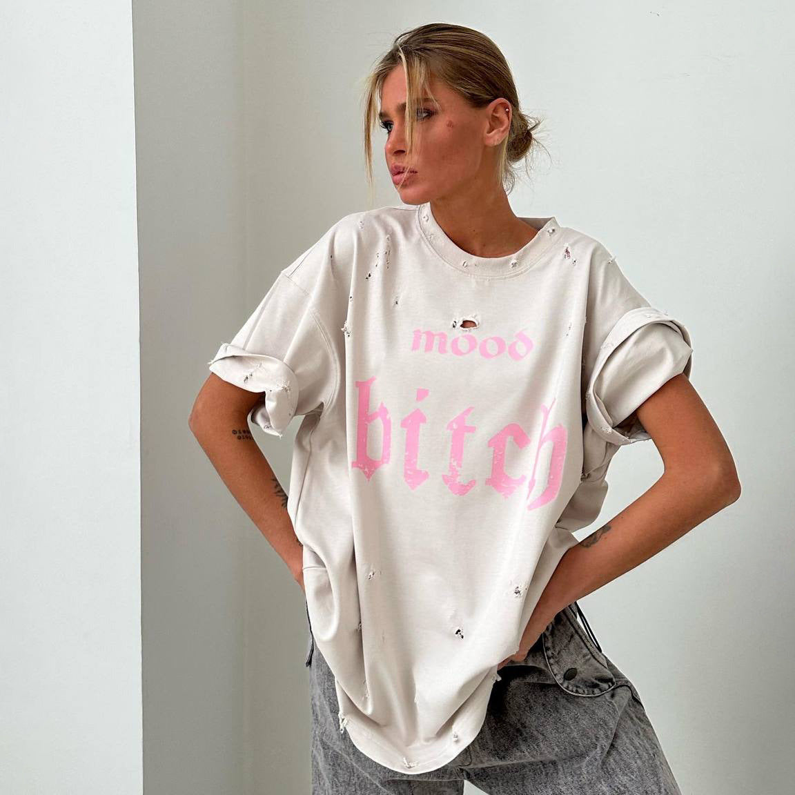 【Tops】プリントTシャツ T01345