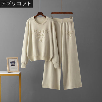 【Set】ニット2点セット　セーター + パンツ　Ｗ14168