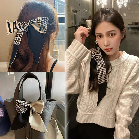 【雑貨】ファッションシルクスカーフ　Ｗ13584