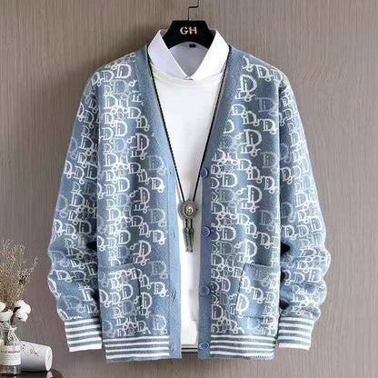 【Mens】高級感カーディガン　Z7204