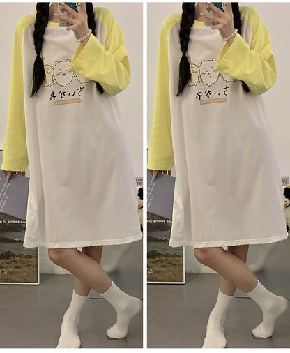 【Roomwear】春秋ルームワンピース　Z7639