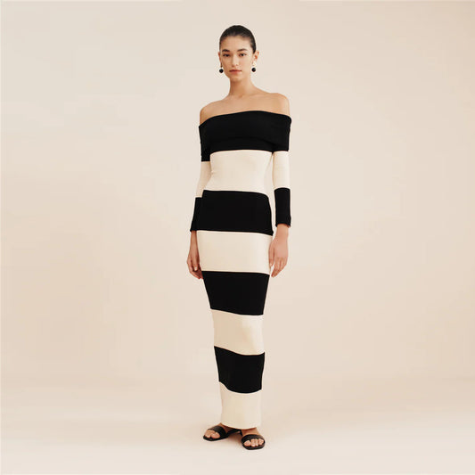 【Dress】オフショルダーワンピース　W14175