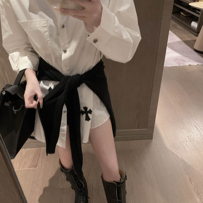 【Tops】高級感シャツ W14489