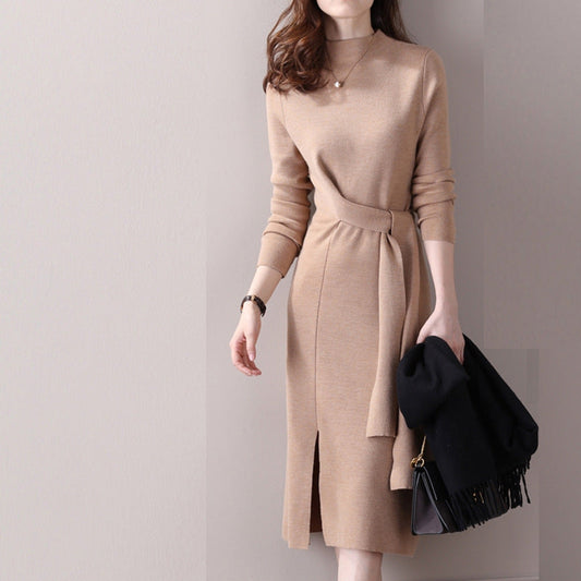 【Dress】新入荷～リボンニットワンピース　W9492