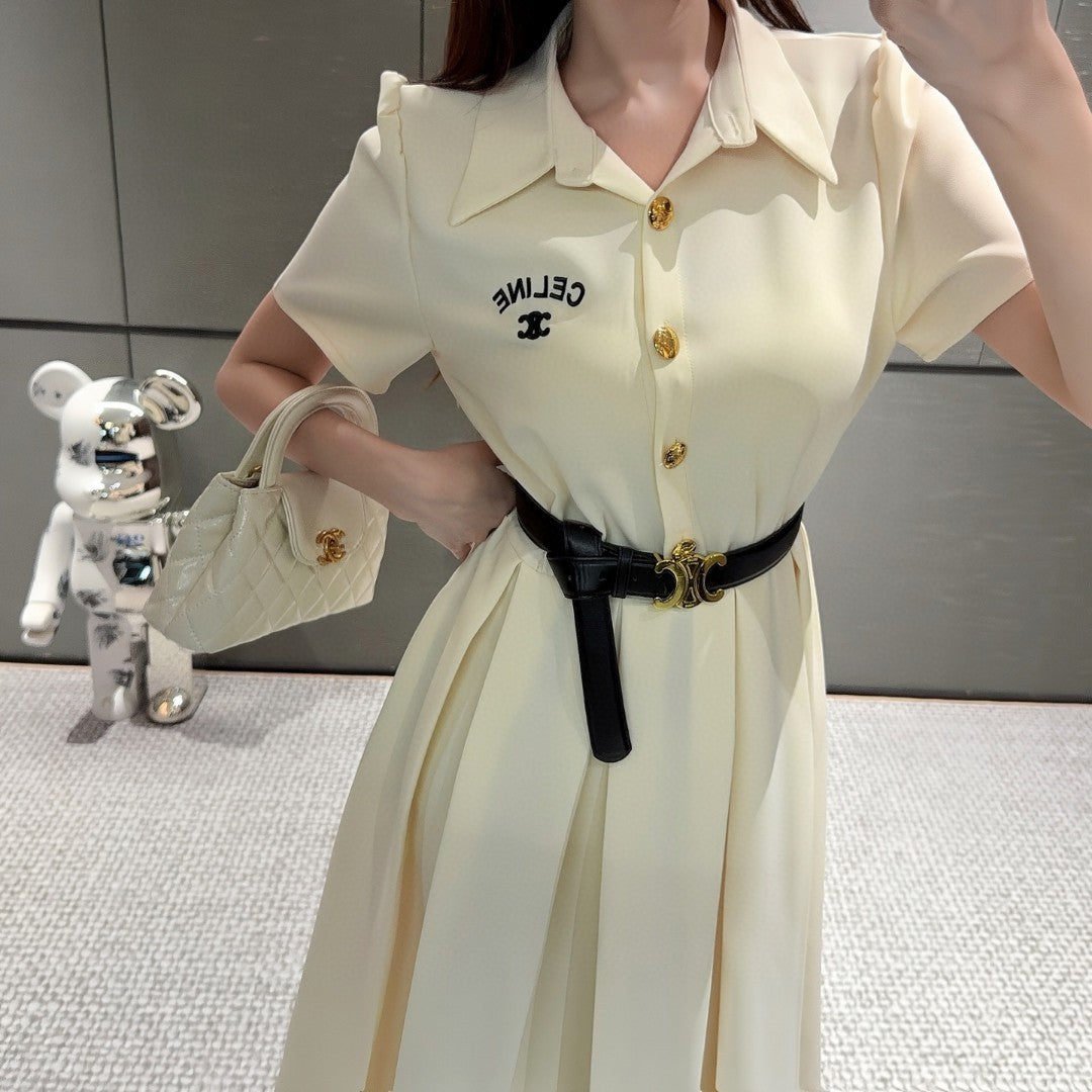 【Dress】ベルト付きロングワンピース  T01581