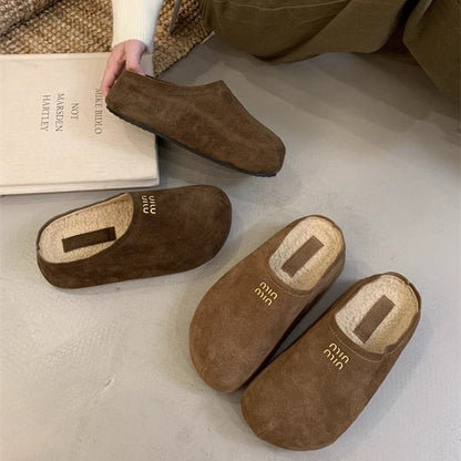 【Shoes】2色ラムウールスリット　Ｗ14686