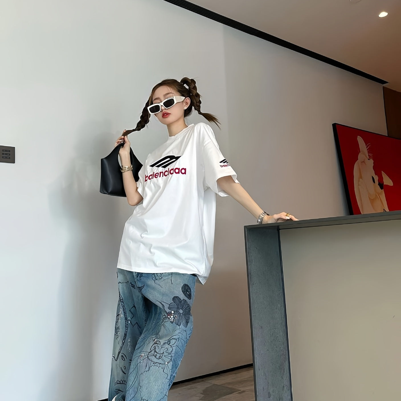 【Tops】プリントTシャツ T01646