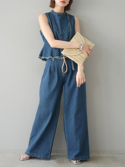 【Set】ファッションデニム2点セットT01695