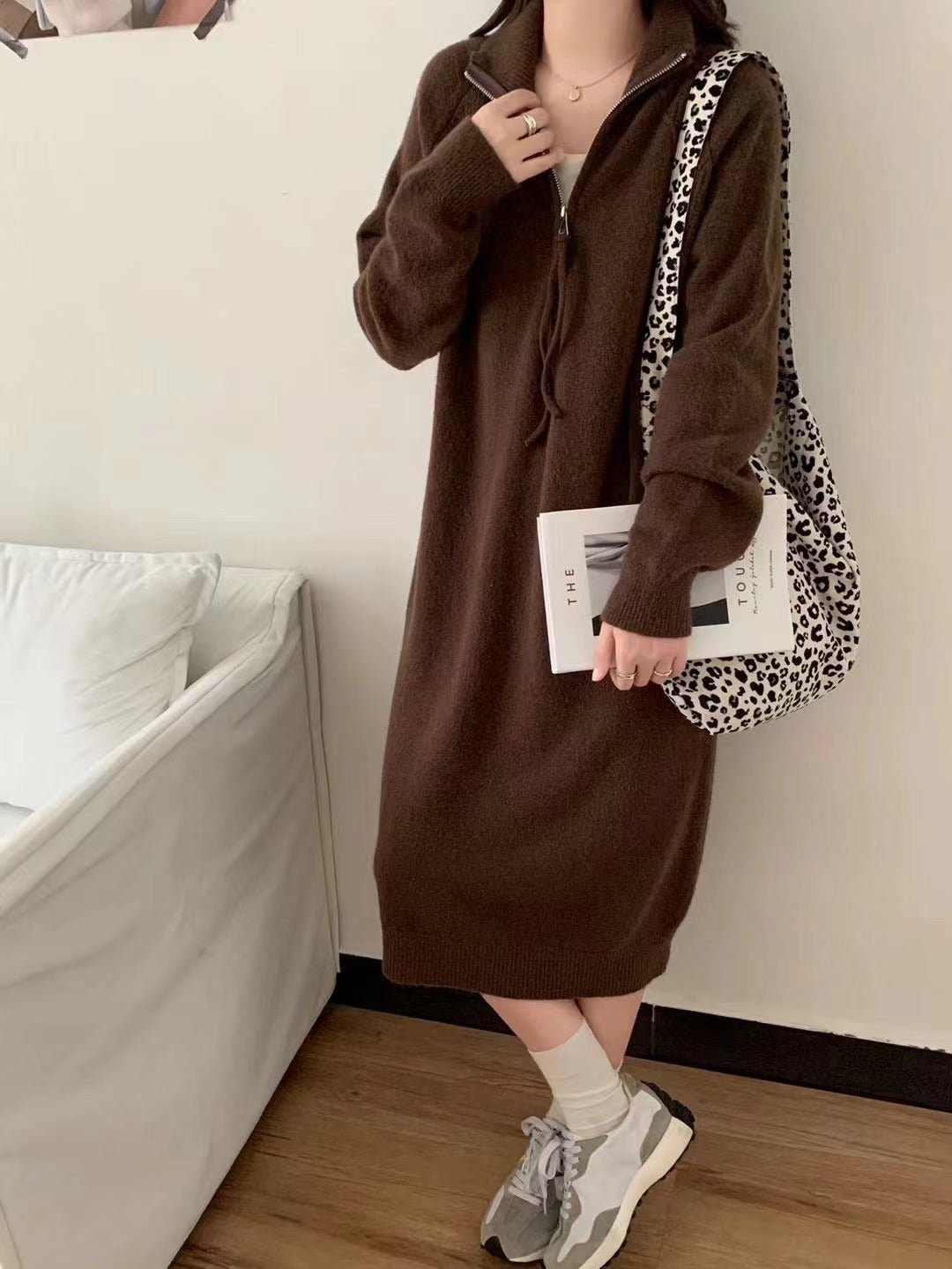 【Dress】タートルネックワンピース　Z8387