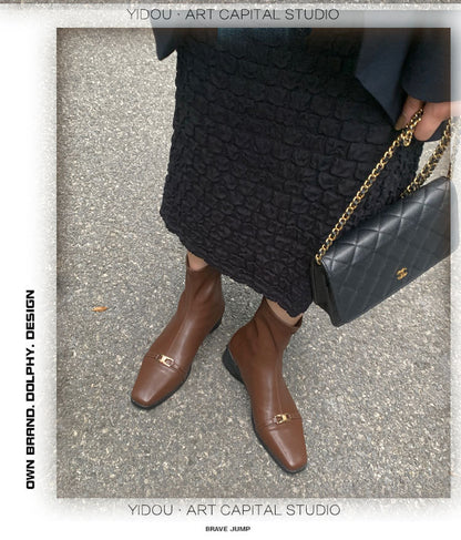 【Shoes】2色展開歩くやすいブーツ    W13836