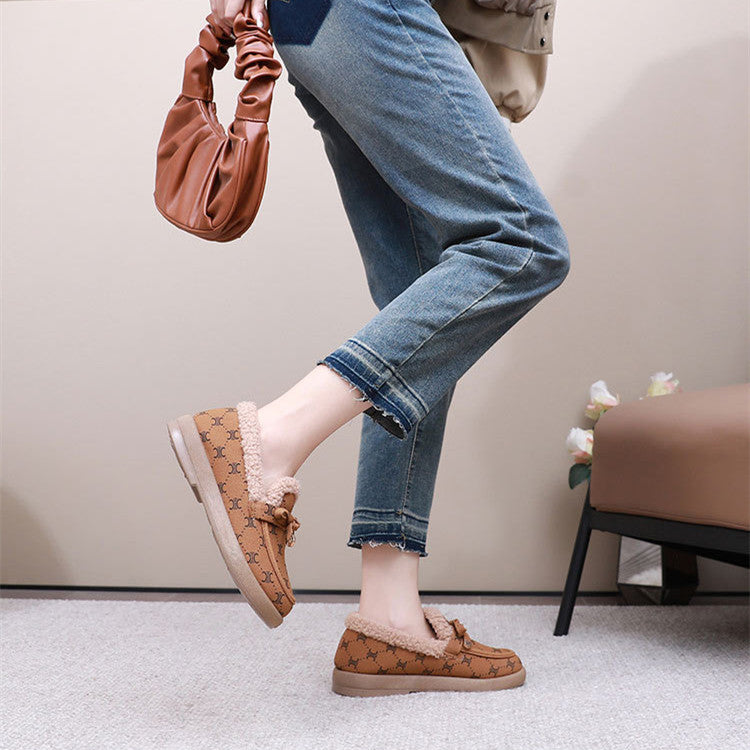 【Shoes】2色選択可フラットシューズ    W14197