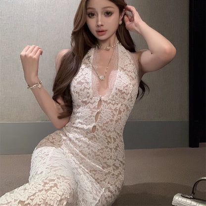 【Dress】セクシーレースワンピース T01409
