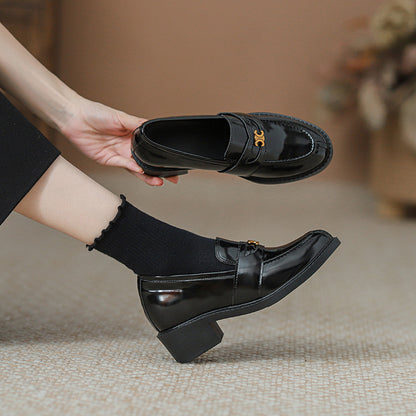 【Shoes】5cmヒールローファーシューズ　Z7444