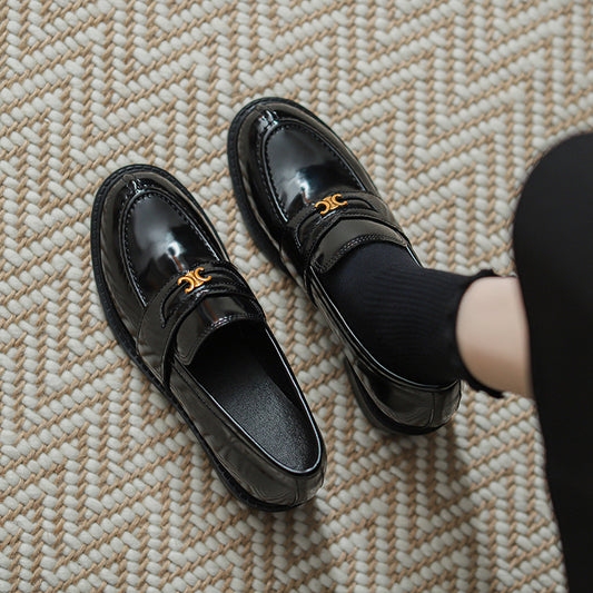 【Shoes】5cmヒールローファーシューズ　Z7444