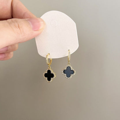 【雑貨】シンプルクローバー着回し自在ピアス T01740