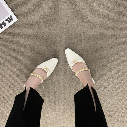 【Shoes】高級感フラットスリッパ　Z8134
