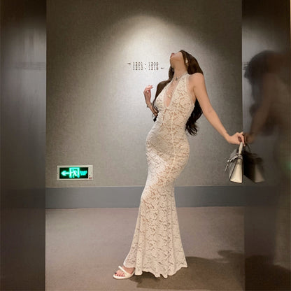 【Dress】セクシーレースワンピース T01409