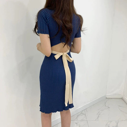 【Dress】新入荷～透かし彫りワンピース　Ｗ11066