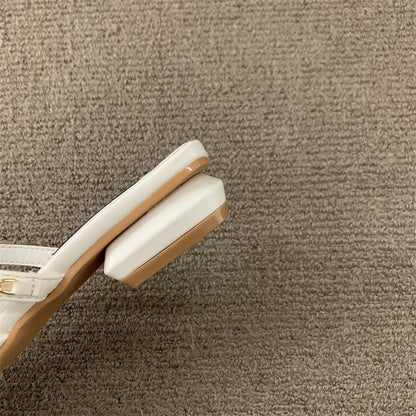 【Shoes】高級感フラットスリッパ　Z8134