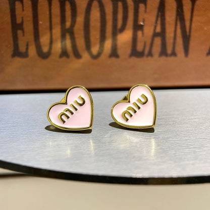 【雑貨】♡かわいいハート柄ピアス T01825