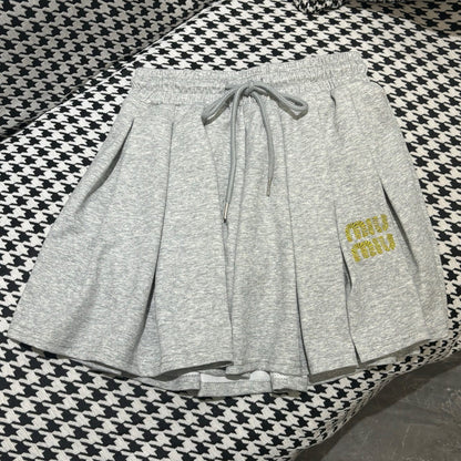 【Set】レース切り替えTシャツ + スカート2点セット T01479