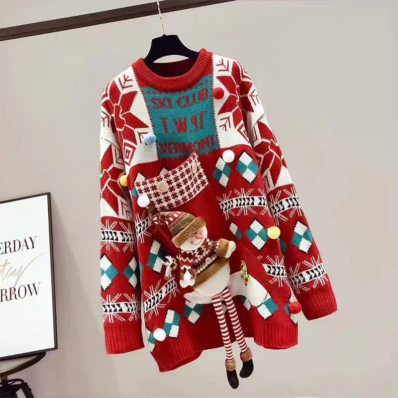 【Tops】クリスマスニットセーター　Ｗ14623