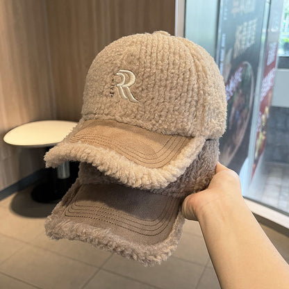 【雑貨】秋冬ラムウールボールキャップ T01143