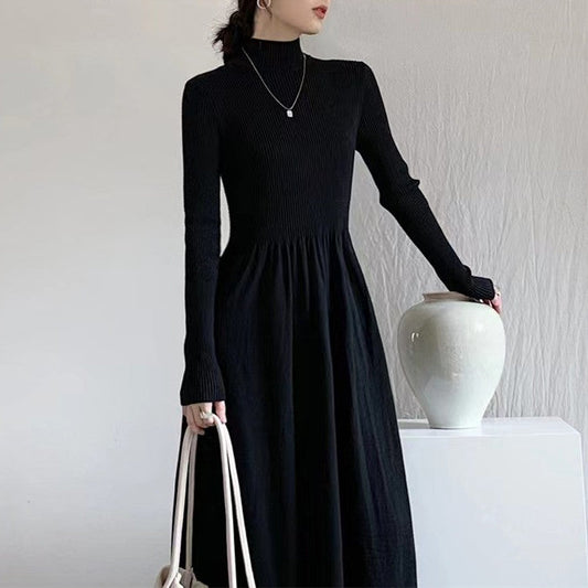 【Dress】シンプルニットワンピース　W9440