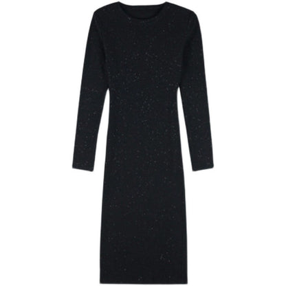 【Dress】スパンコールニットワンピース　W7883