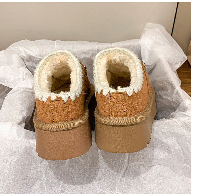 【Shoes】裏起毛厚手スリッパ 　　Ｗ14585