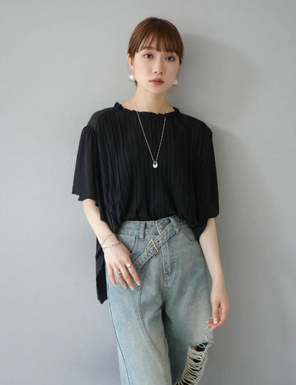 【Tops】夏ぴったり薄いTシャツ T01681