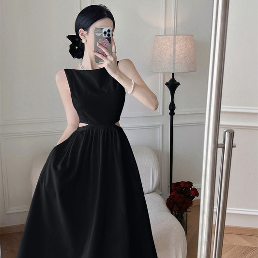 【Dress】無地ノースリーブワンピース　Z7051